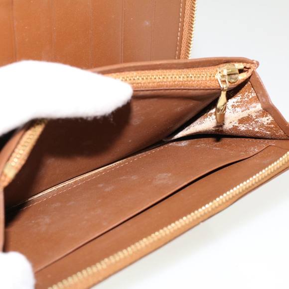 LOUIS VUITTON Monogram Vernis Eldridge Long Wallet Bronze M91127 LV Auth 46300 - Picture 10 of 16